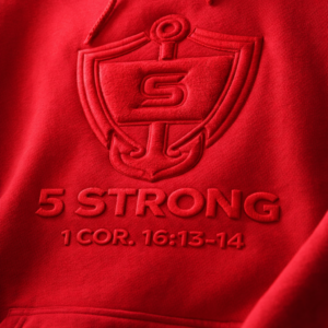 3D Puff Hoodie—Red