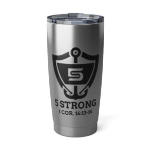 5 Strong Anchor Stainless Steel 20oz Tumbler
